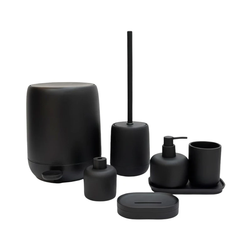 ست سرویس بهداشتی 7 تکه دلفین مدل NL-725-bl