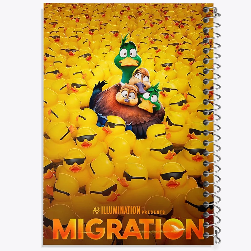 دفتر مشق 50 برگ خندالو طرح انیمیشن مهاجرت کد N60