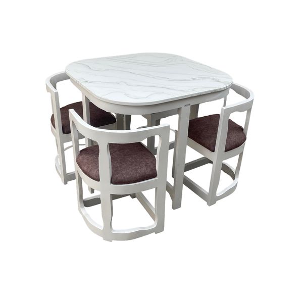 میز و صندلی ناهارخوری 4 نفره گالری چوب آشنایی مدل Sng-872