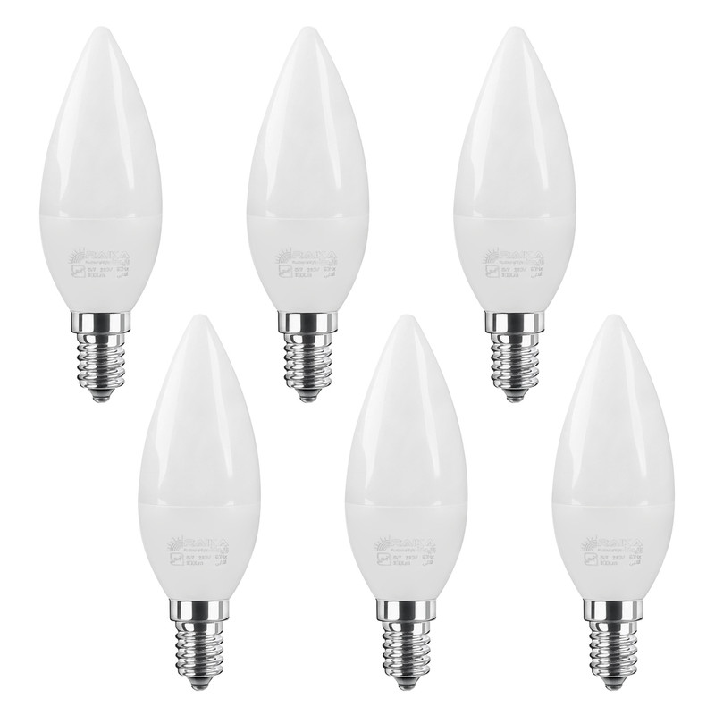 لامپ اس ام دی 6 وات رایکا مدل CA بسته 6 عددی