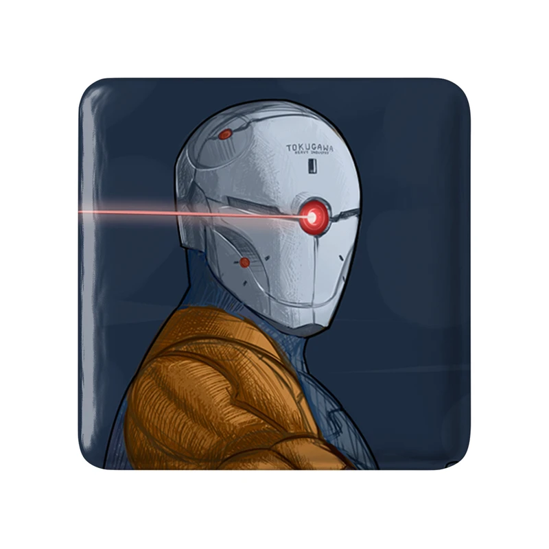 مگنت خندالو طرح بازی متال گیر (Metal Gear) مدل مربعی کد 33177
