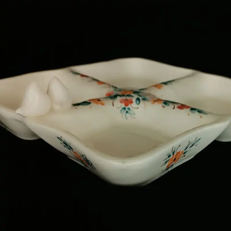 شیرینی خوری سرامیکی هیوا طرح چهارفصل پیچک کد 13083225