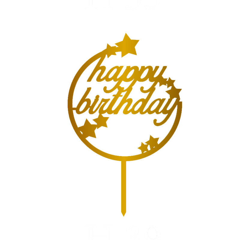  تاپر کیک تولد مدل happy birthday کد H39