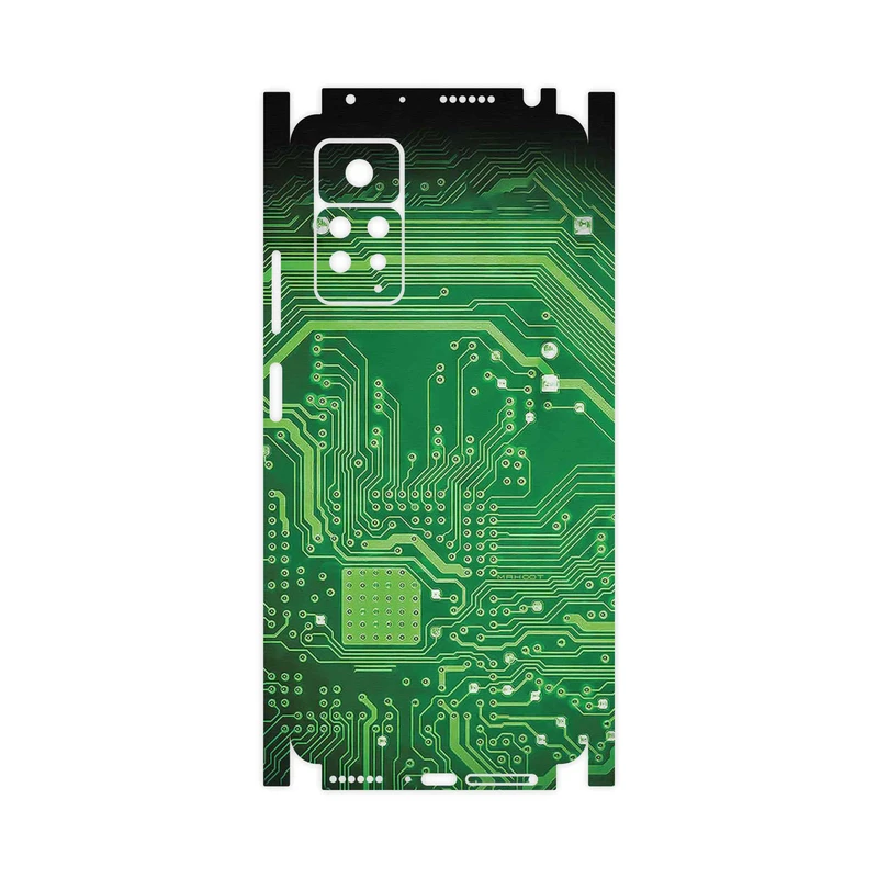 برچسب پوششی ماهوت مدل Green_Printed_Circuit_Board-FullSkin مناسب برای گوشی موبایل شیائومی Redmi Note 11 Pro Plus 5G (India)