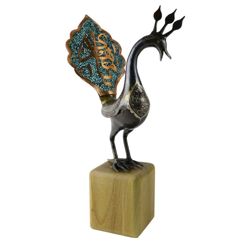 تندیس مدل طاووس فیروزه
