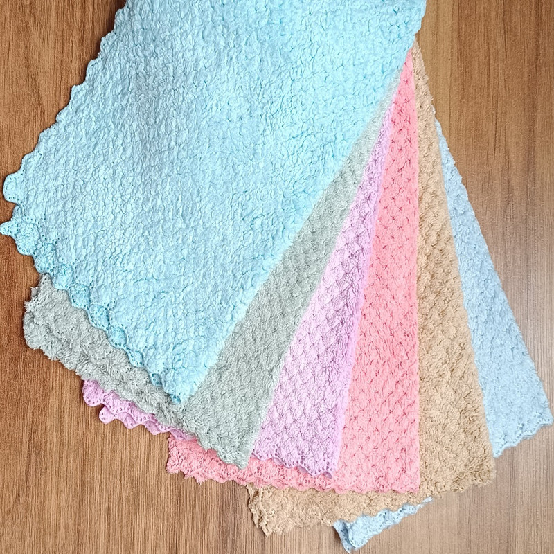 دستمال آشپزخانه مدل حوله ای میکروفایبر کد 02 مجموعه 3 عددی