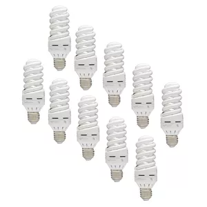 لامپ کم مصرف 15 وات رنگین لایت مدل پیچ پایه E27 بسته 10 عددی