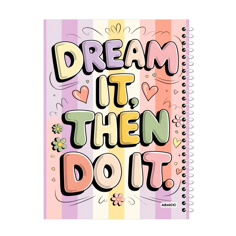 دفتر لغت 50 برگ آلبالو مدل فانتزی کد 2336