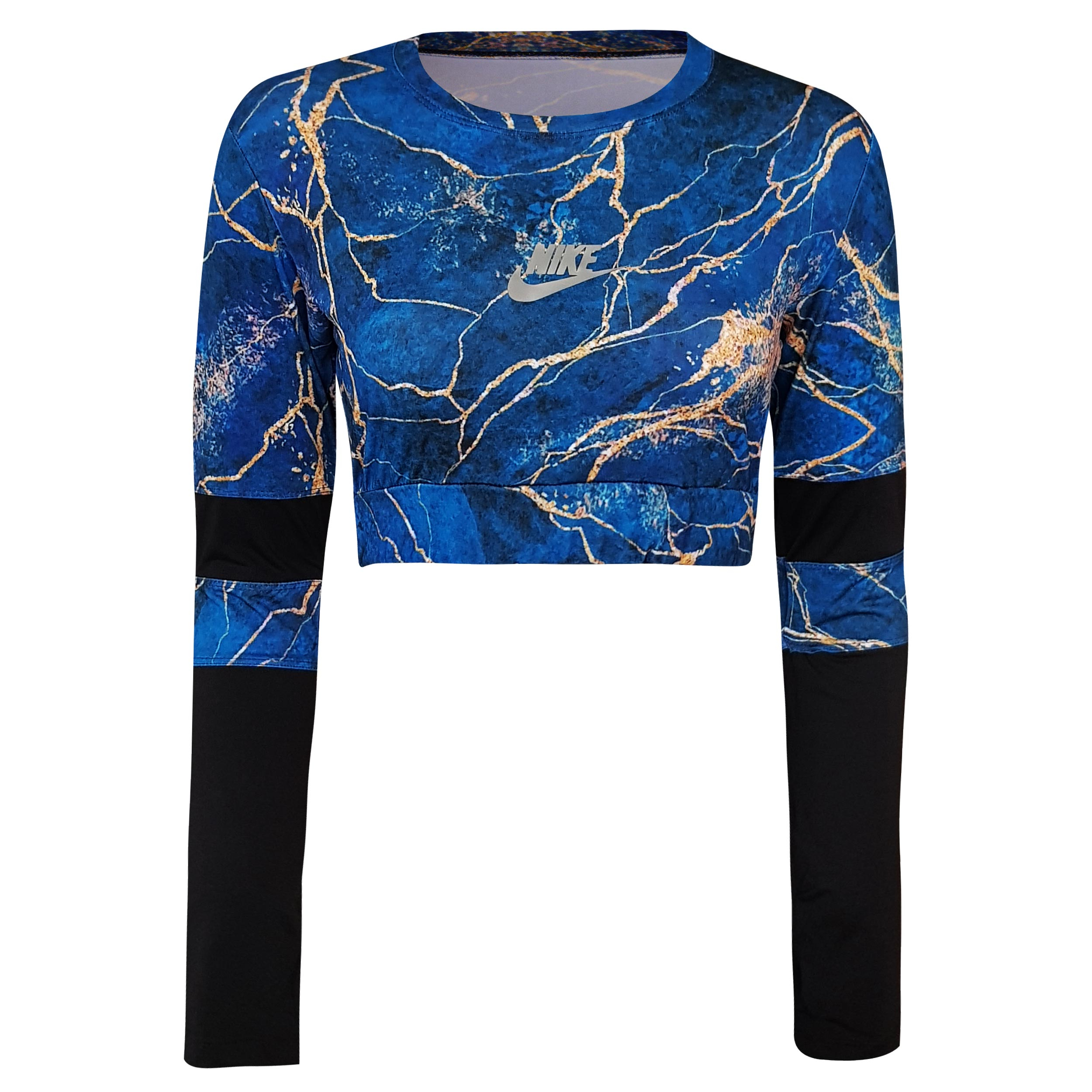 ست تیشرت آستین بلند و لگینگ ورزشی زنانه ماییلدا مدل 4733 -454P رنگ آبی