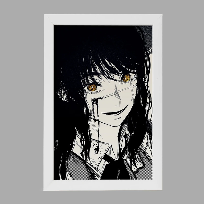 تابلو خندالو مدل میتاکا انیمه مرد اره ای Chainsaw Man  کد 23212