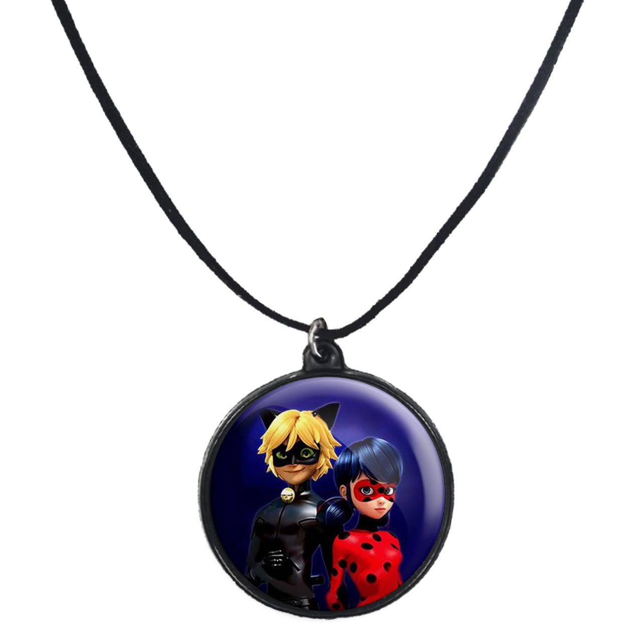 گردنبند پرمانه طرح کفشدوزکی کد pmb.374 مدل دو طرفه