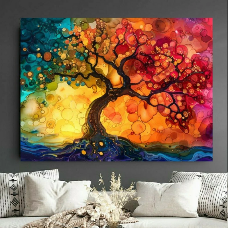 پوستر طرح درخت مدل رقصان کد BK24070