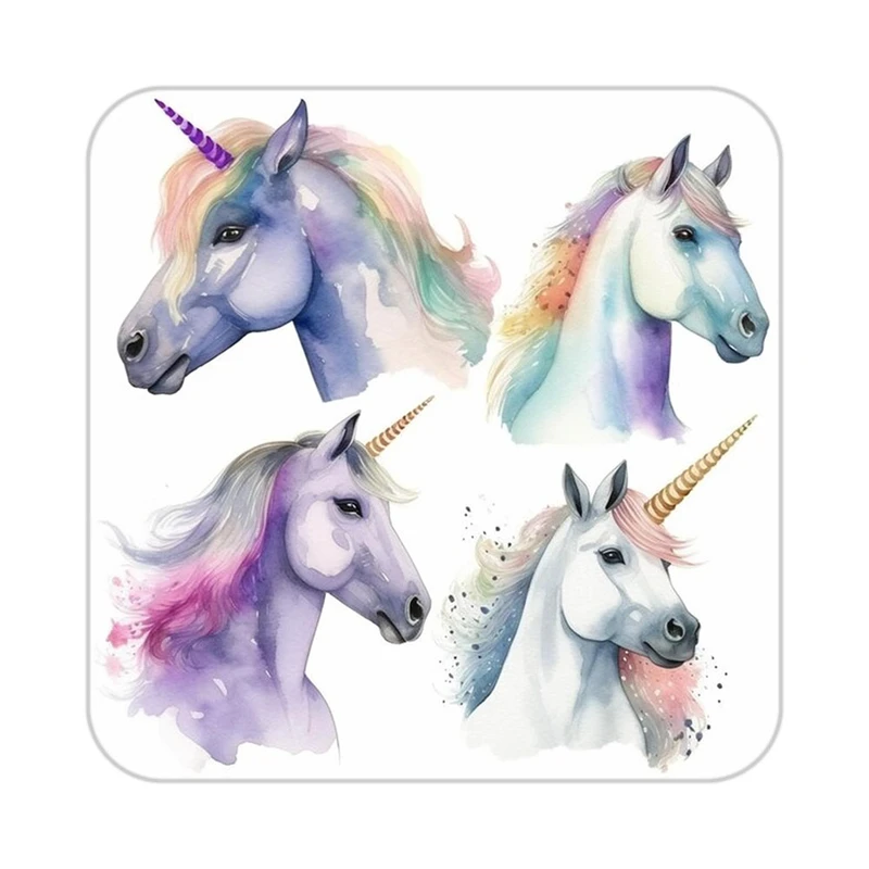 زیر لیوانی کاکتی طرح اسب تک شاخ و یونیکورن مدل mp31264