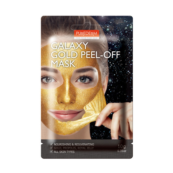 ماسک صورت پیور درم سری Galaxy مدل Gold وزن 10 گرم 