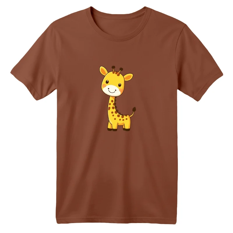 تی شرت آستین کوتاه بچگانه مدل زرافه کد 01