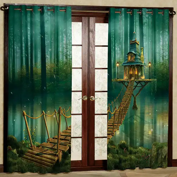 پرده مدل مخمل پانچی کد 6865 سایز 280x140 سانتی متر