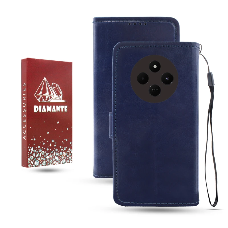 کیف کلاسوری دیامانته مدل Kif_Rd مناسب برای گوشی موبایل شیائومی Redmi A4 به همراه بند آویز