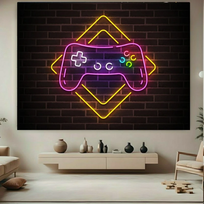 تابلوبوم طرح دسته بازی مدل نئون2 کد PY118