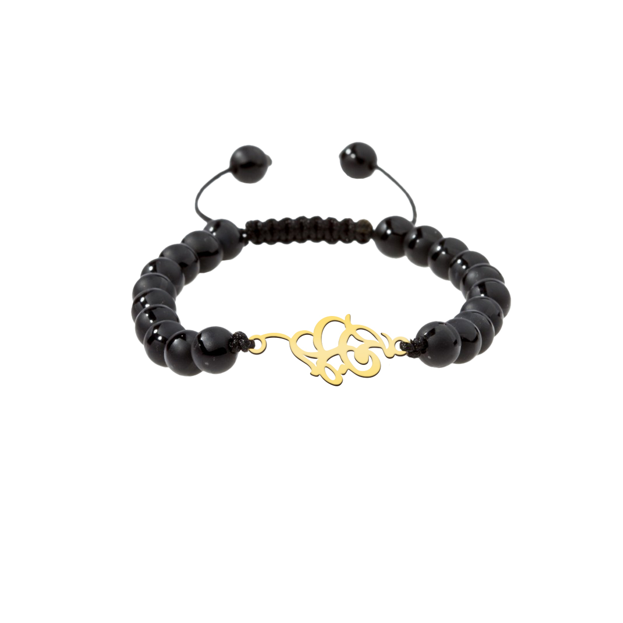 دستبند نقره مردانه ترمه 1 طرح احمدرضا کد M9106