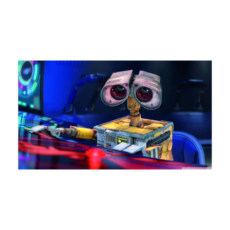 استیکر لپ تاپ و موبایل مدل انیمیشن طرح والی Wall E کد 2613
