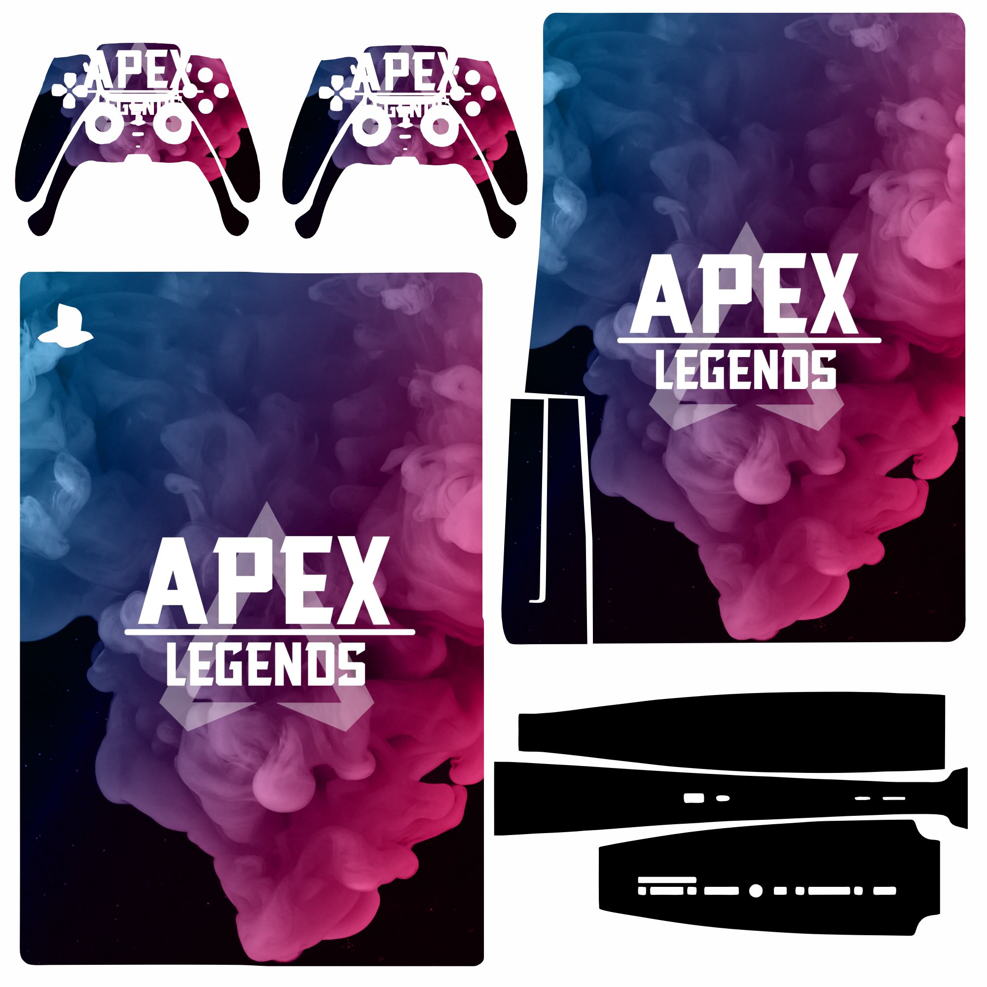 برچسب کنسول پلی استیشن 5 مدل دیسک خور طرح Apex Legends 001 مجموعه 7 عددی