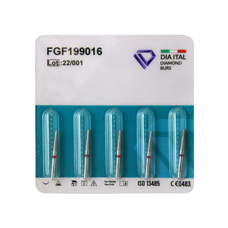 فرز الماسی دیا ایتالیا مدل Round End Tapers 199 سایز 018 بسته 5 عددی