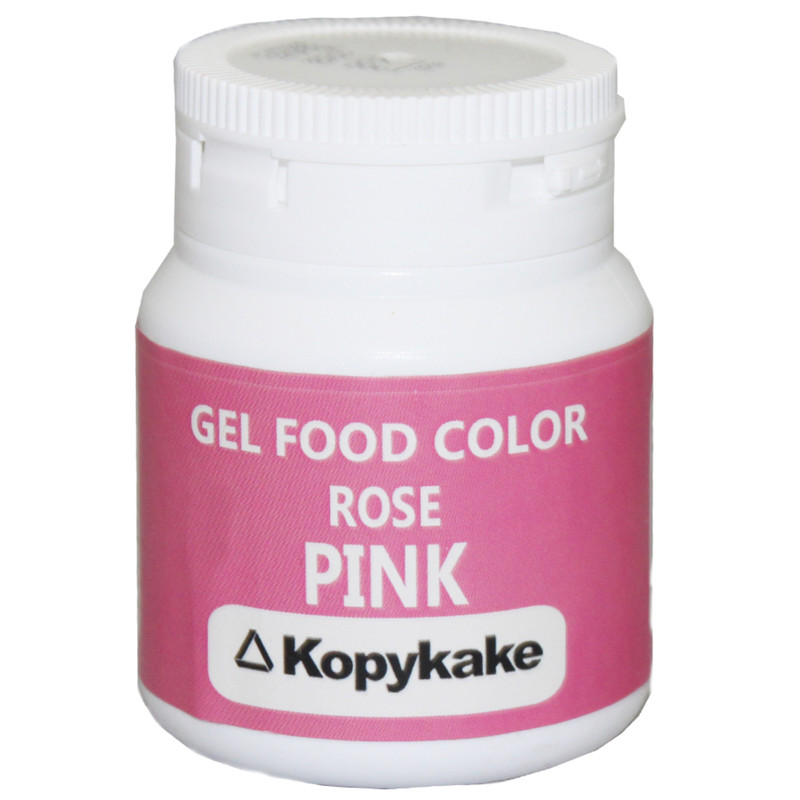 رنگ خوراکی ژله ای صورتی گل رز کپی کیک - 100 گرم