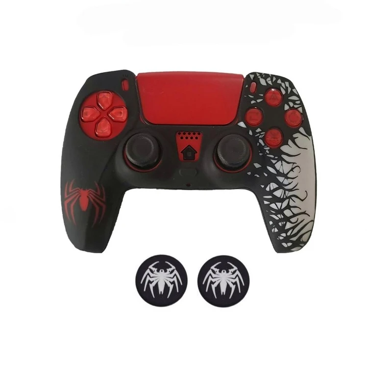 محافظ دسته بازی پلی استیشن۵ مدل Spider20 به همراه روکش آنالوگ بسته دو عددی 
