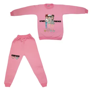 ست سویشرت و شلوار دخترانه مدل سه دختر