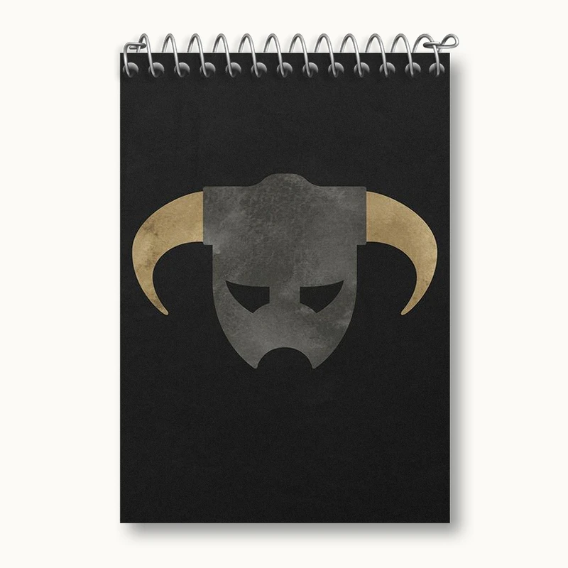 دفتر یادداشت 50 برگ خندالو مدل بازی اسکایریم (Skyrim) کد 32756