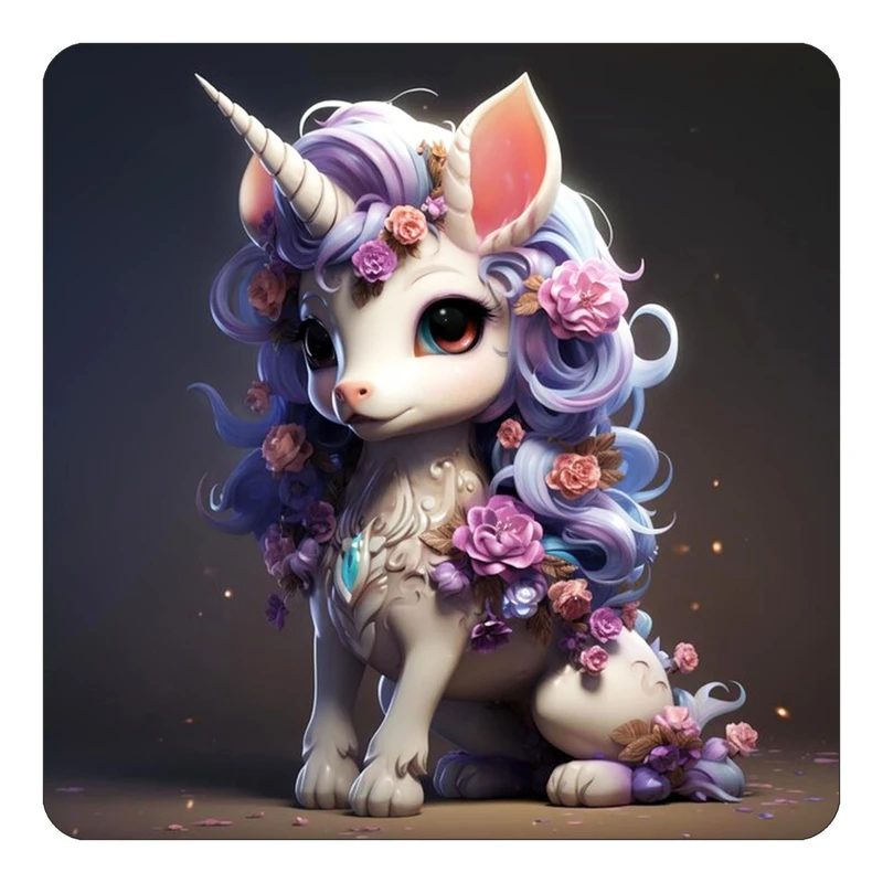 مگنت کاکتی طرح اسب تک شاخ و یونیکورن مدل mp30028