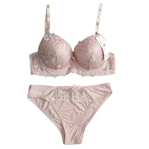 ست شورت و سوتین زنانه مدل  اسفنجی فنردار لبه گلدار