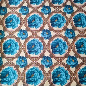 پارچه ملحفه عرض 2.4 متر مدل 078 آیینه رنگ فیروزه‌ای