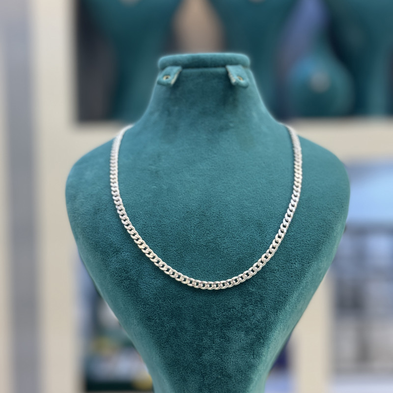 زنجیر نقره مردانه مدل کارتیه 3-0194