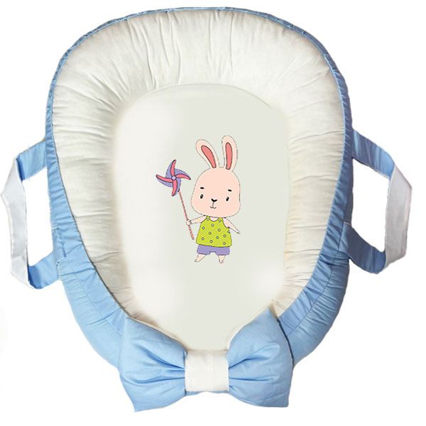 سرویس خواب سه تکه نوزاد ناریکو مدل گارد محافظ دار طرح خرگوش کد 0286