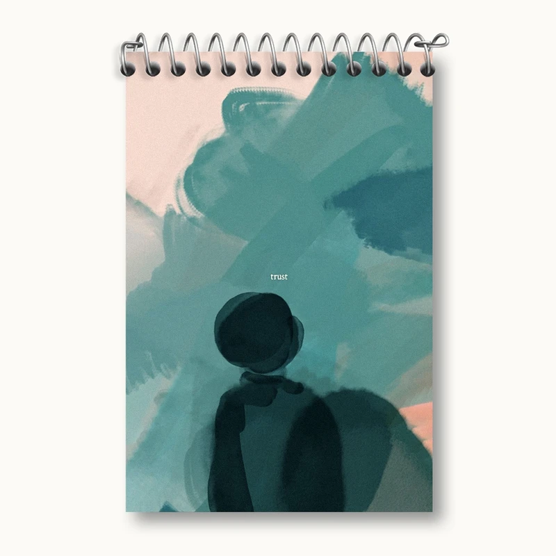 دفتر یادداشت 50 برگ خندالو مدل دکوراتیو (decorative) کد F1734