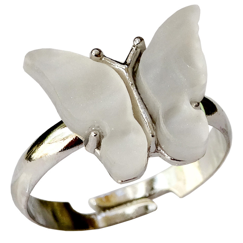 انگشتر دخترانه مدل پروانه عاشق کد 03