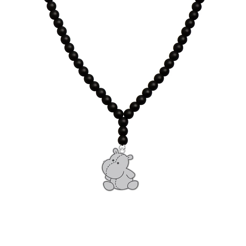 گردنبند هایکا مدل کارتونی اسب آبی کد bg.jh 39