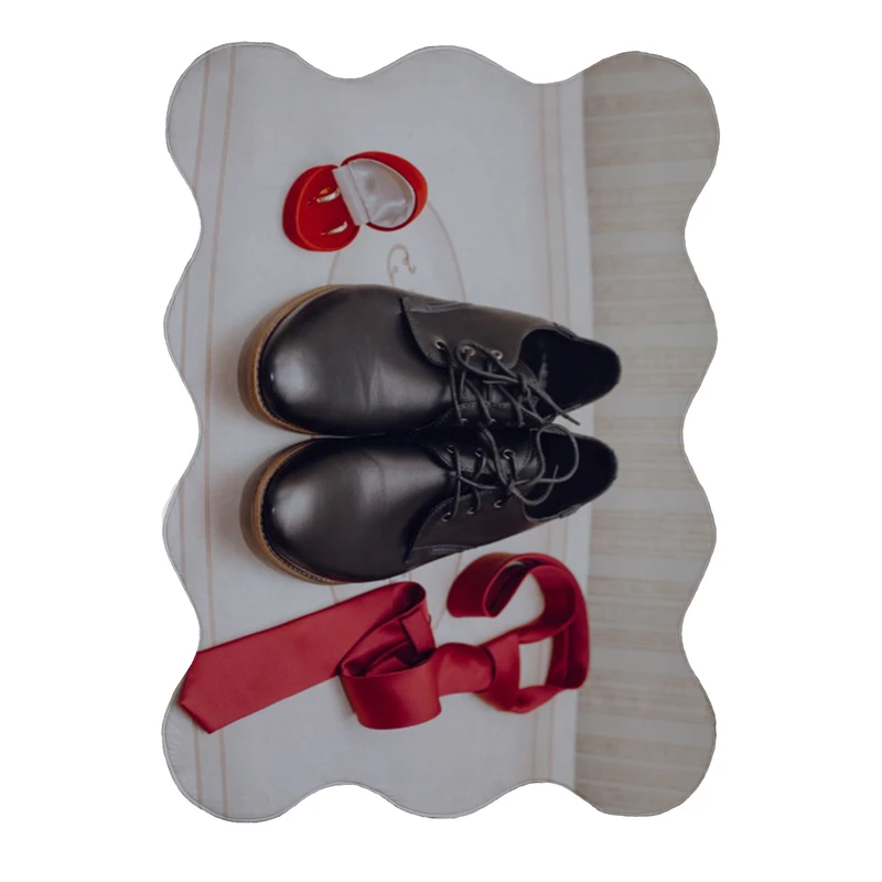 پادری مدل دالبر طرح عروسی کد 8043 سایز 80x110 سانتی متر 