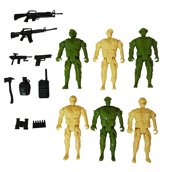 اسباب بازی جنگی مدل سرباز مجموعه 15 عددی