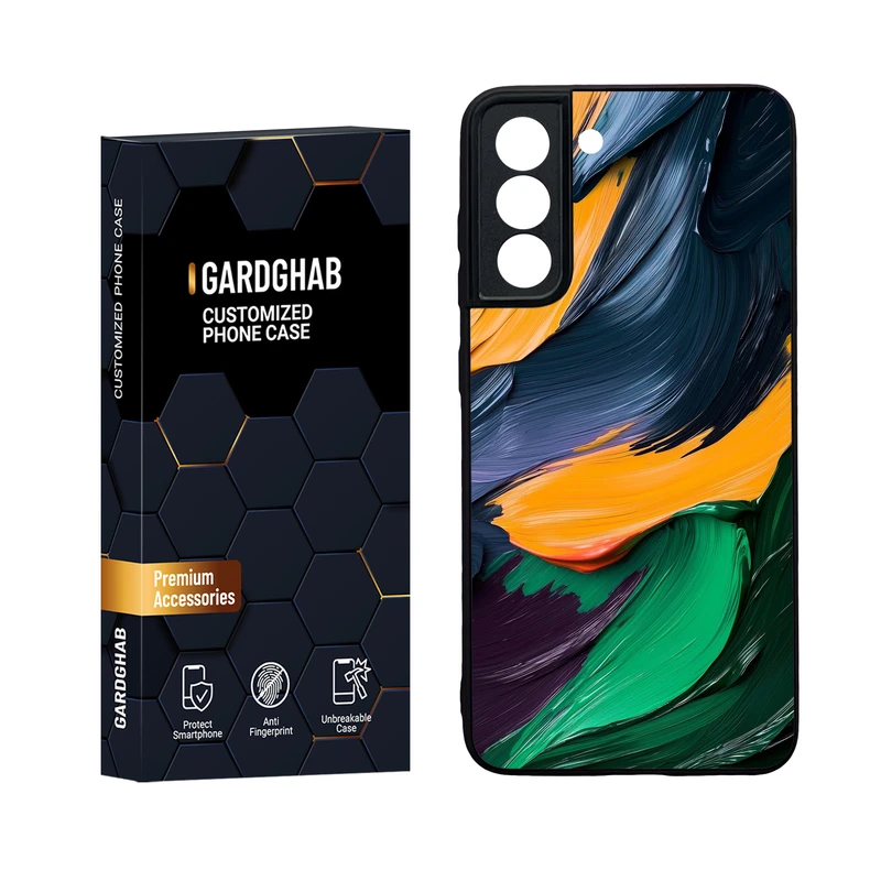   کاور گارد قاب مدل دور ژله ای پشت گلس ساده مناسب برای گوشی موبایل سامسونگ Galaxy S21 FE