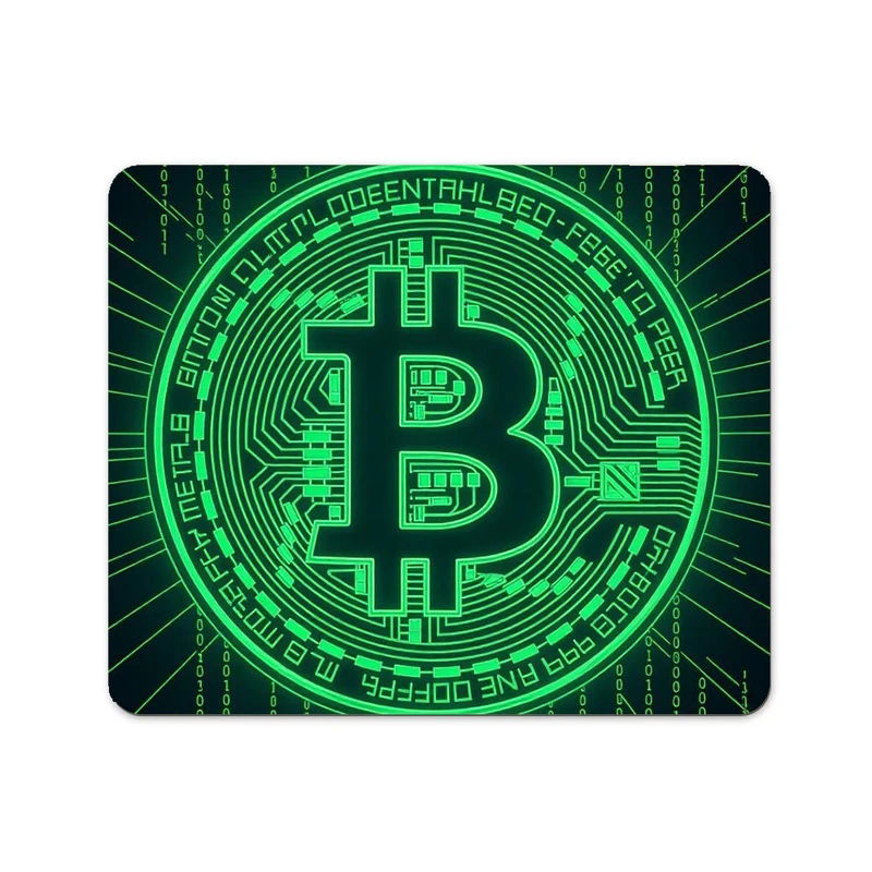 ماوس پد پاد آفرین طرح ارز دیجیتال کریپتو بیت کوین کد 114 سایز 19*24 سانتی متر