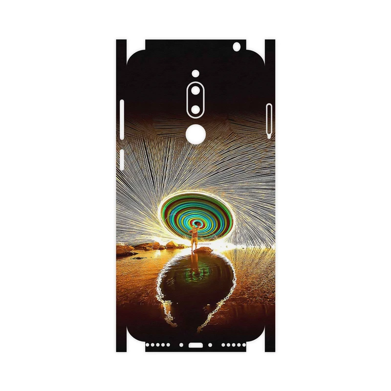 برچسب پوششی ماهوت مدل Night Light Fountain-FullSkin مناسب برای گوشی موبایل میزو M6T