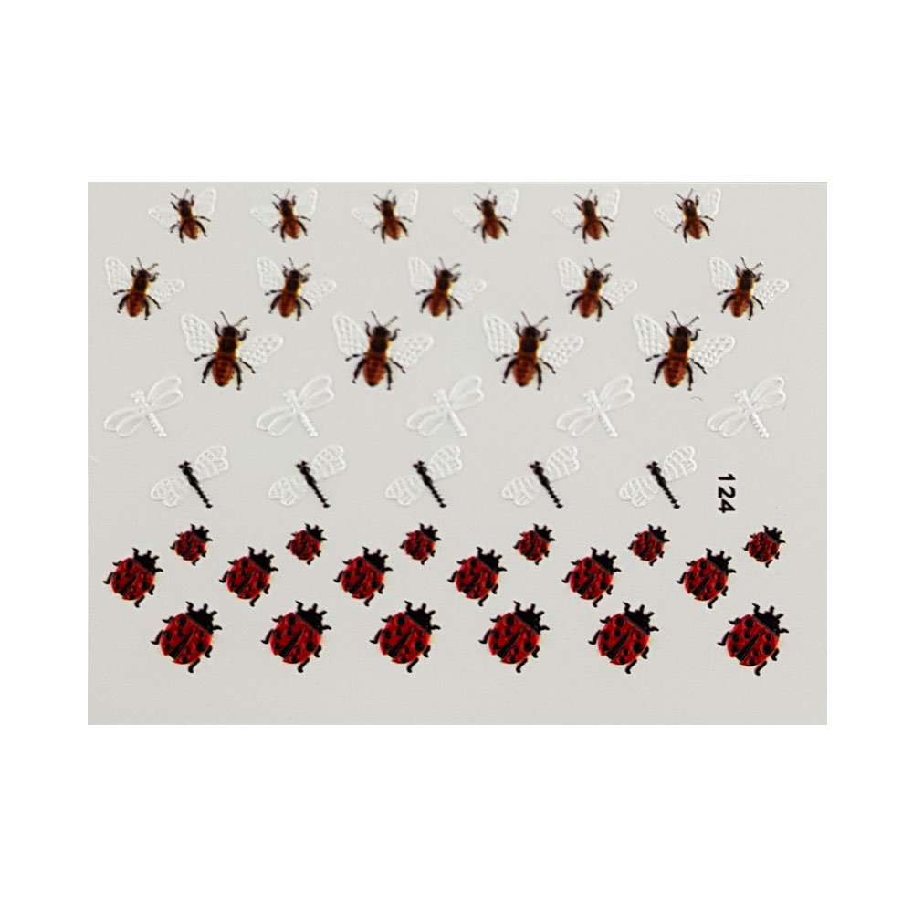 برچسب لنز ناخن مدل 5D-124