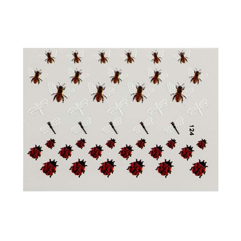 برچسب لنز ناخن مدل 5D-124