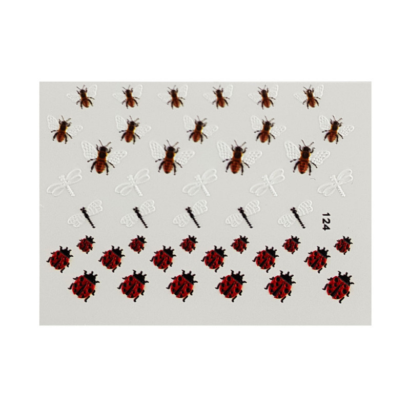 برچسب لنز ناخن مدل 5D-124