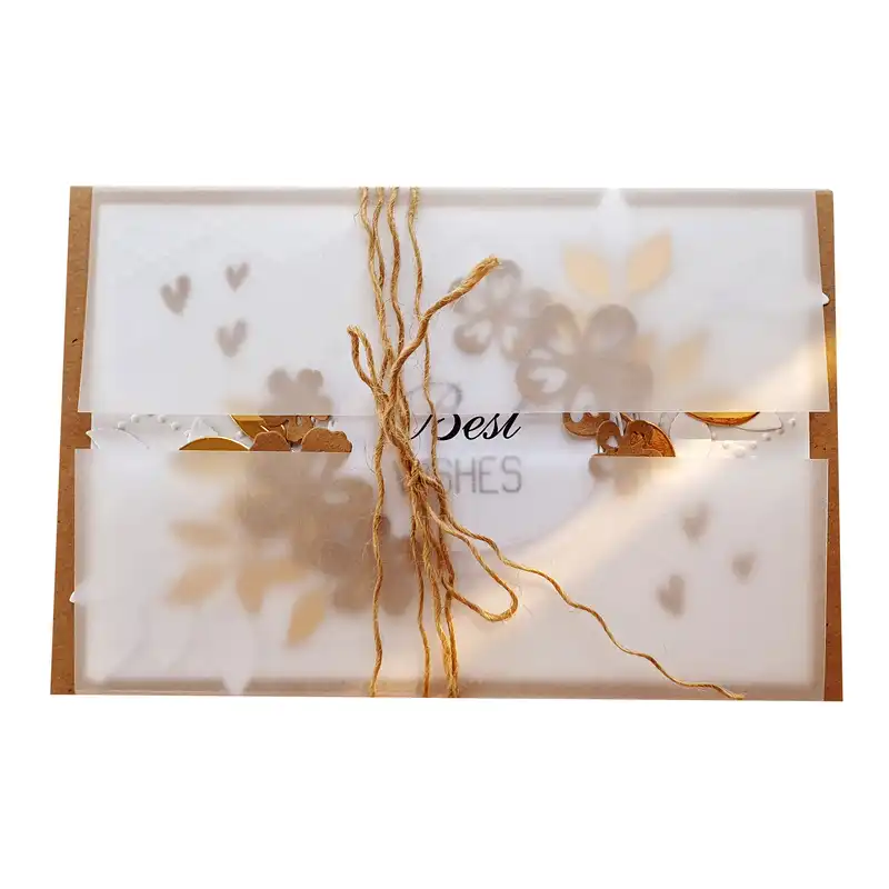 کارت پستال مدل  Best wishes طرح vintage