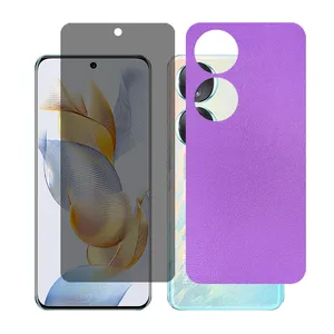 Glass together model privacy screen protector suitable for Honor 70 mobile phone with back cover sticker