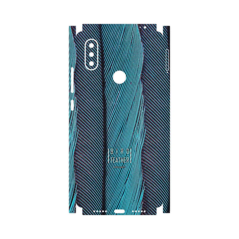 برچسب پوششی ماهوت مدل Turquoise feathers-FullSkin مناسب برای گوشی موبایل شیائومی Mi 8 SE