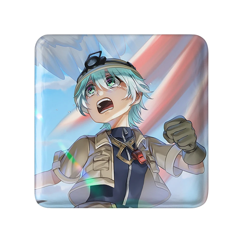 مگنت خندالو طرح بلاف انیمه ساخته شده پرتگاه Made in Abyss  مدل مربعی کد 22078